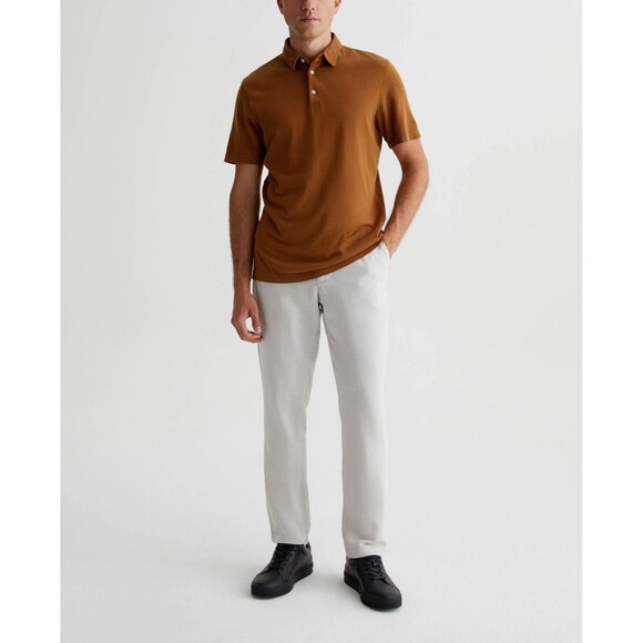 AG Adriano Goldschmied Linen Pants Mens 32 Beige Trouser Coastal Beach Preppy - Picture 10 of 14